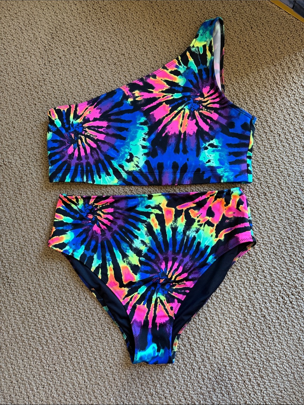Women’s xl vs pink tie dye 2 piece bathing suit